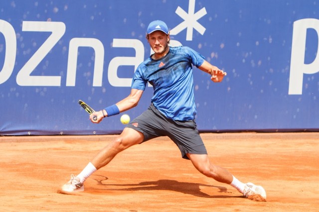 Lucas  Pouille (FRA) vs Andre Ghem (BRA) - Poznań Open 2015 - 17.07.2015 r.