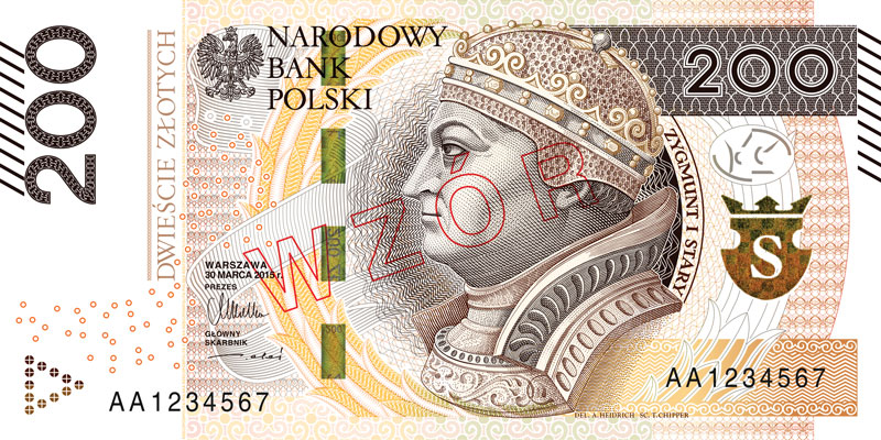 Banknot 200 zł awers