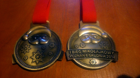 Bieg Mikołajów medal