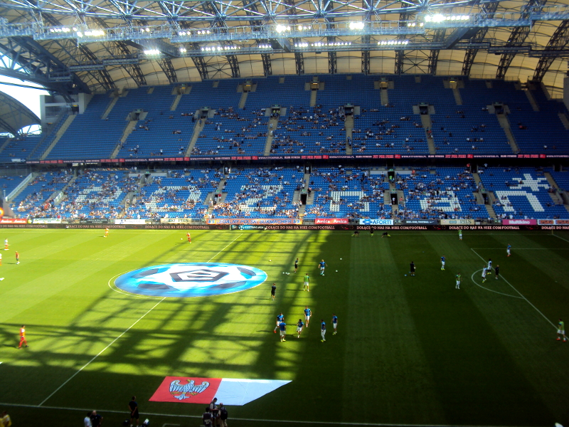 Lech Poznań - Piast Gliwice - rogrzewka 28082016