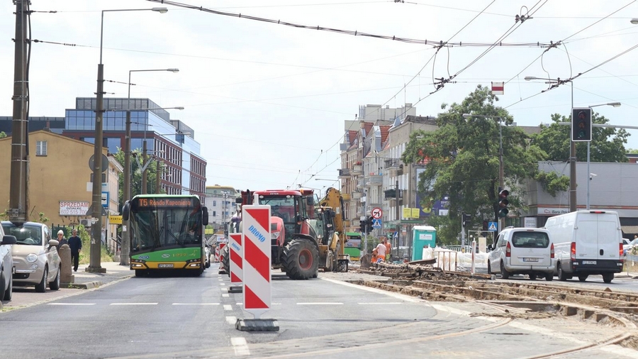Kolejny etap przebudowy torowiska na ulicy Głogowskiej
