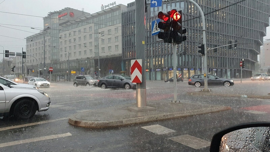 opady deszczu w Poznaniu