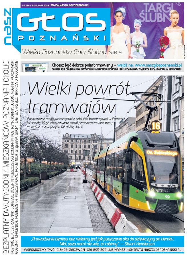 Nasz Głos Poznański nr 266 z 18 grudnia 2023 r.