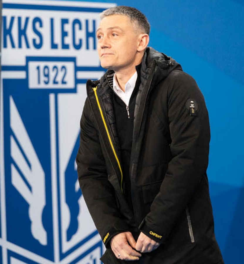 trener Lecha Poznań Mariusz Rumak