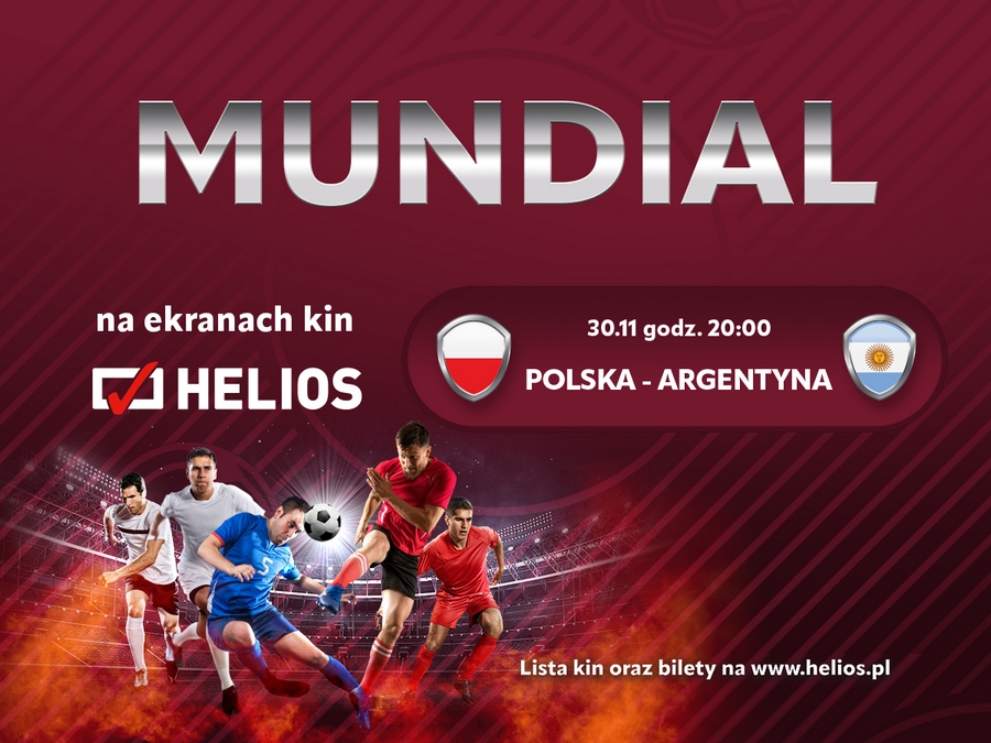 Polska vs Argentyna w kinie Helios