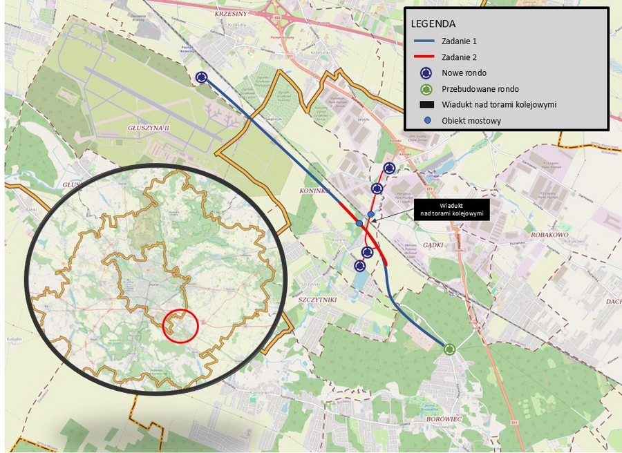 mapa Borówiec