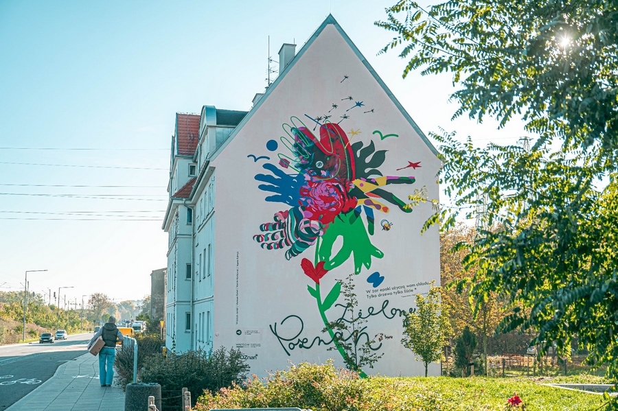 Na budynku przy ulicy Św. Wawrzyńca 26 powstał mural 