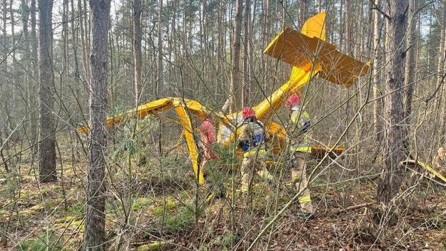 Ultralekki samolot rozbił się w Słonawach 