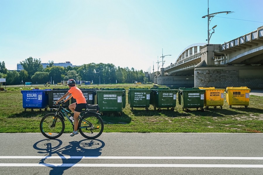 segregacja śmieci nad Wartą