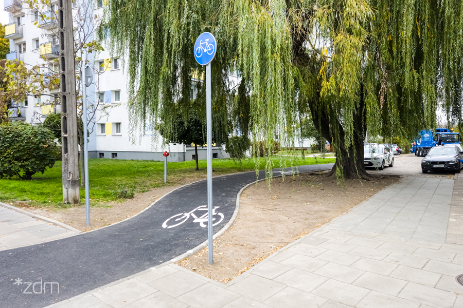 Zakończyły się prace związane z budową łącznika dla rowerów na ulicy Pogodnej